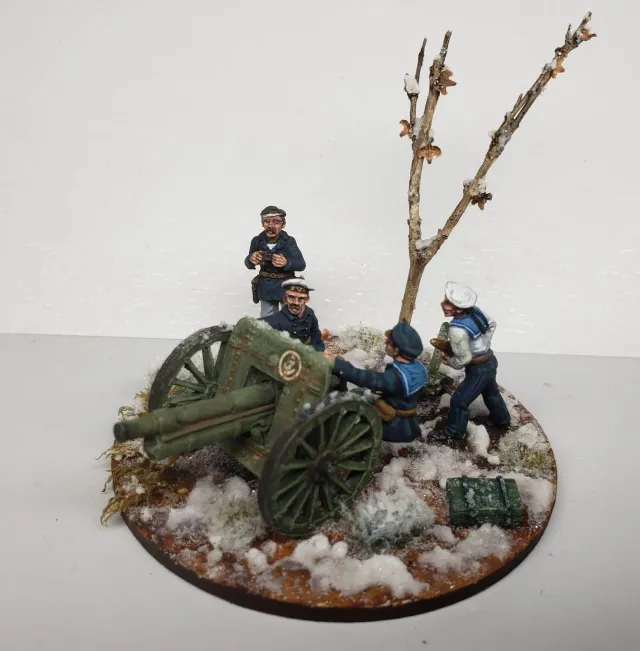 Des Tranchées aux Barricades Canon de la Marine figurines 28mm métal