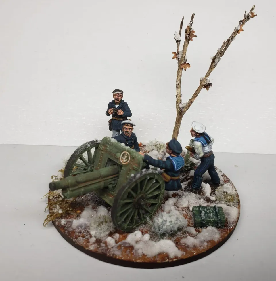 Des Tranchées aux Barricades Canon de la Marine figurines 28mm métal