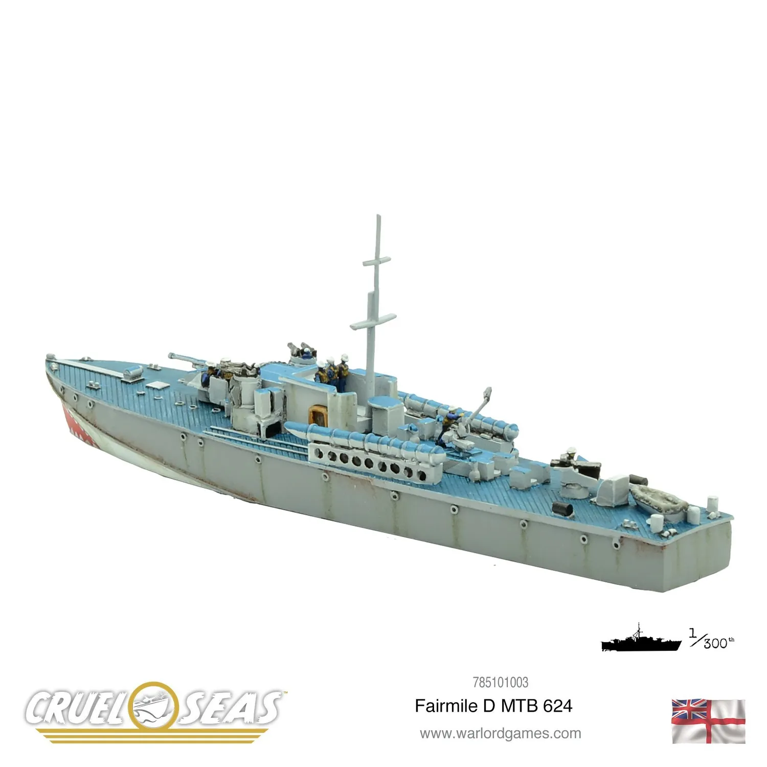 Bolt Action Cruel Seas Fairmile D MTB 624 bateau x2 Royal Navy