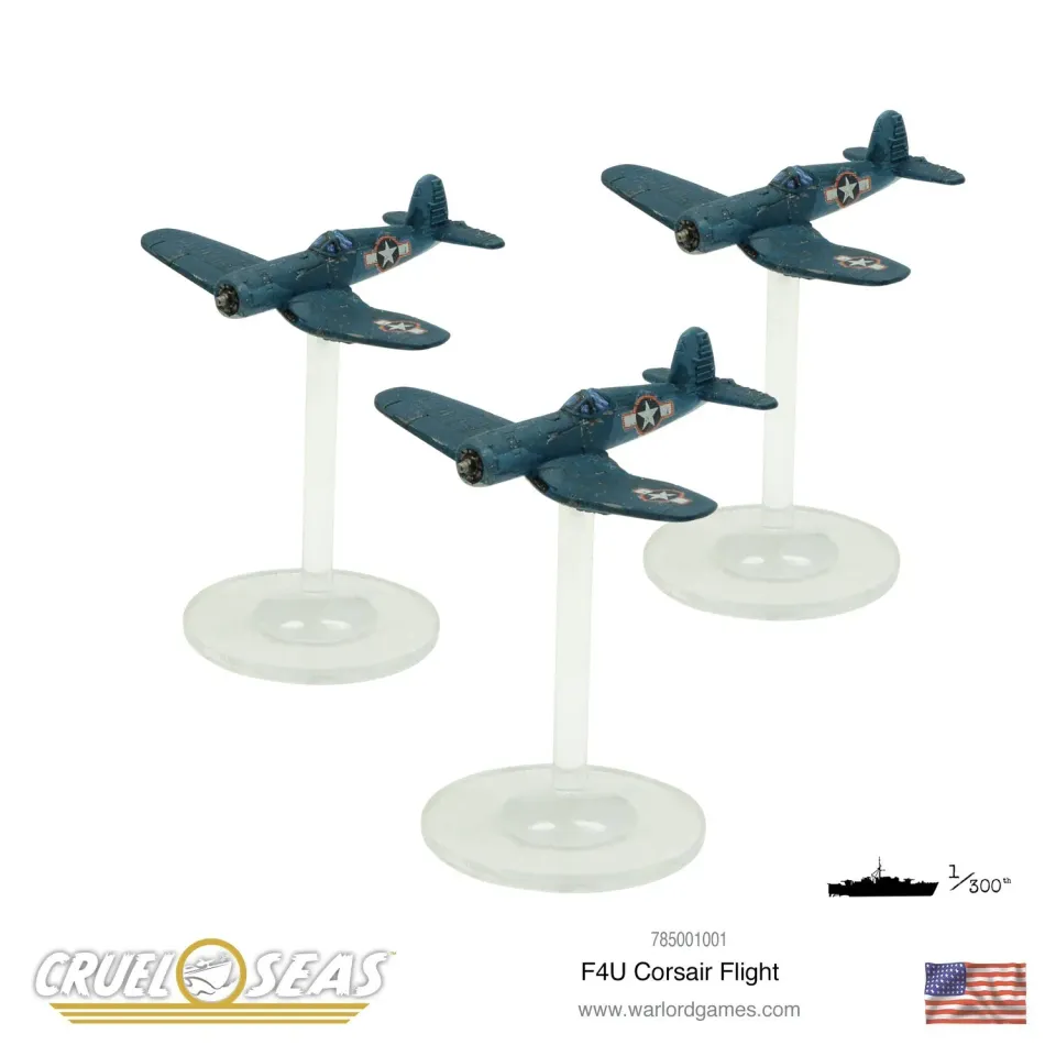 Blood Red Skies F4U Corsair avion miniature métal US Navy