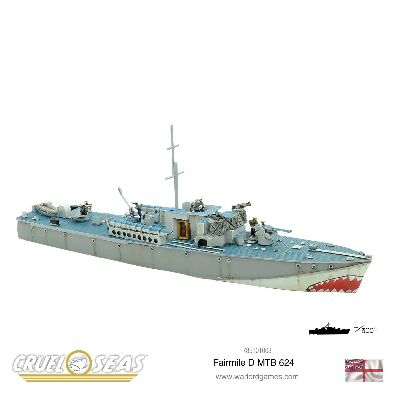 Bolt Action Cruel Seas Fairmile D MTB 624 bateau x2 Royal Navy