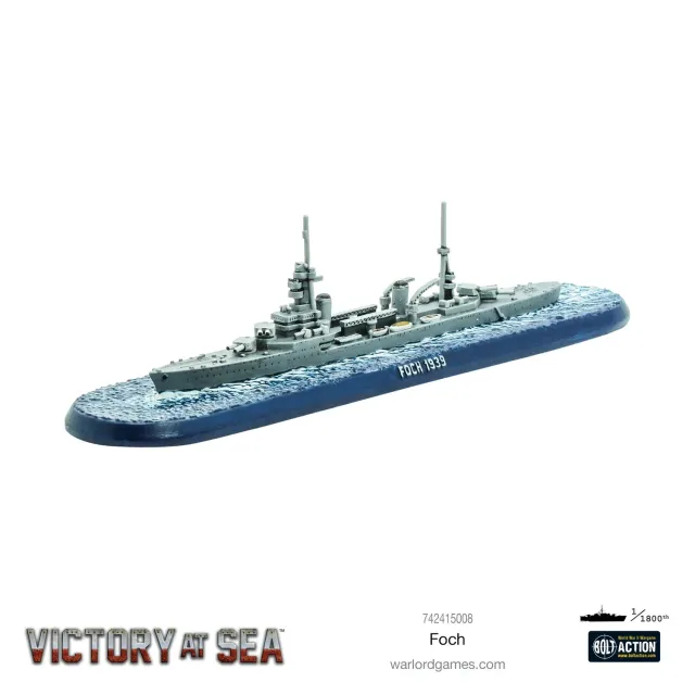 Victory at Sea Foch maquette navale métal France