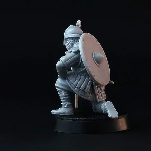 Brother Vinni chevalier au repos figurine résine 28mm SAGA