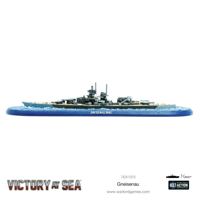 Warlord Victory at Sea Gneisenau navire cuirassé