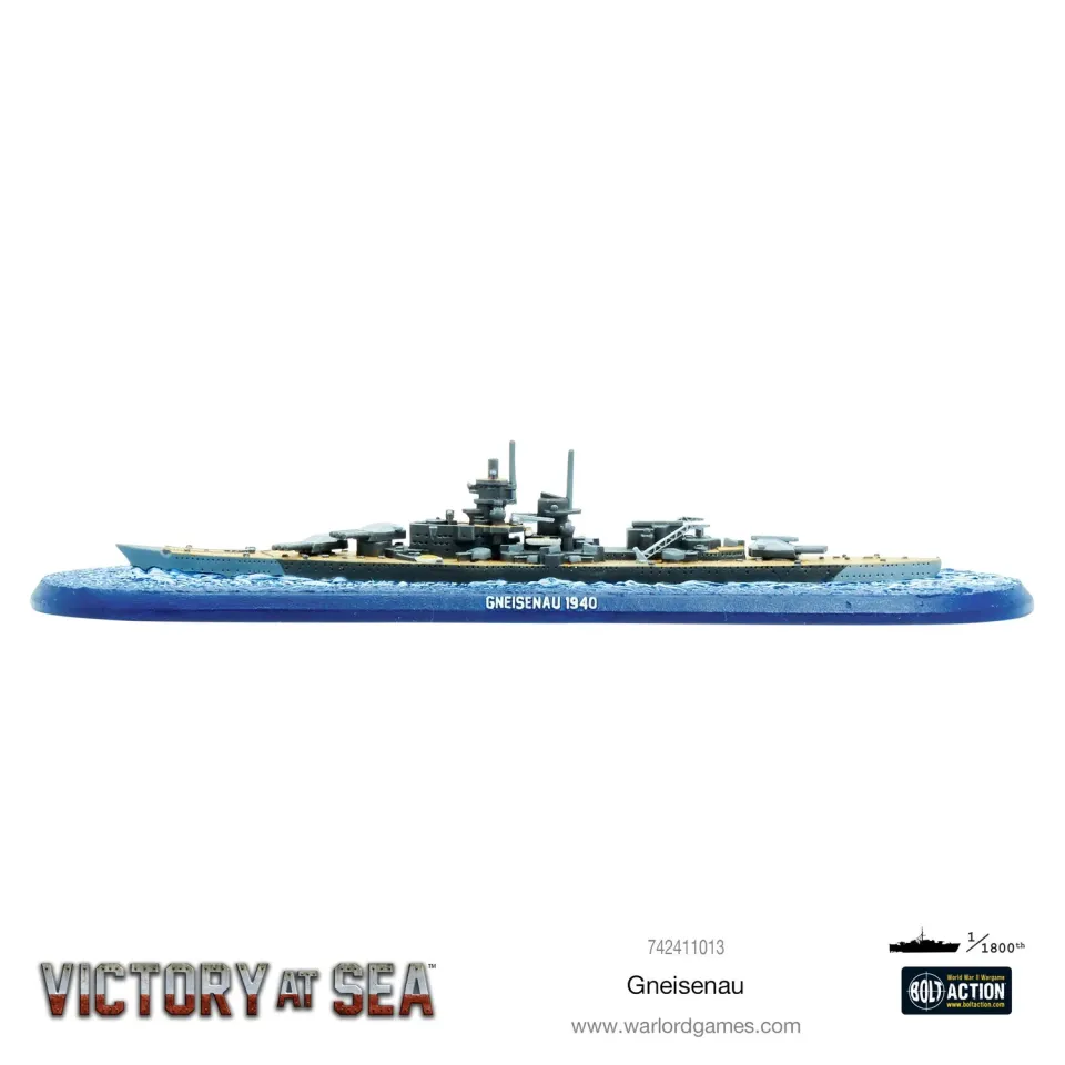 Warlord Victory at Sea Gneisenau navire cuirassé