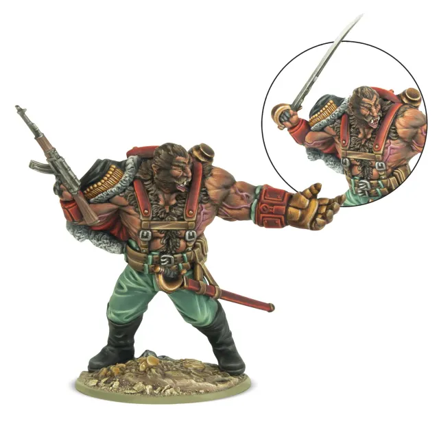 Warlord Konflikt'47 Commissar Gregor Drugov figurine soviétique