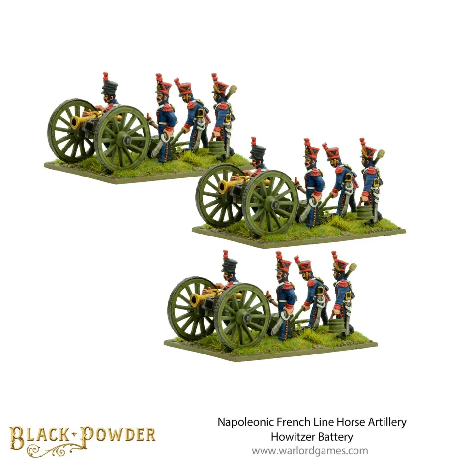 Bolt Action Napoleonic French Line Horse Artillery Howitzer Battery figurines métal