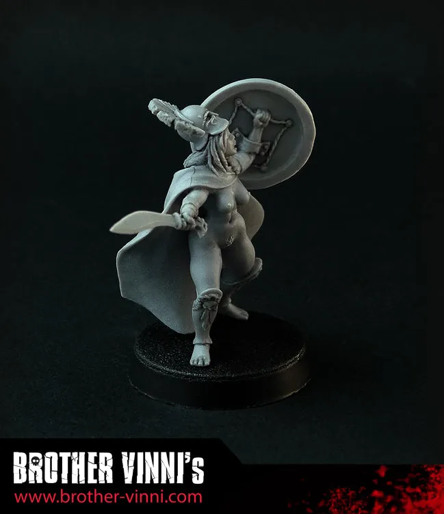 Brother Vinni Greek Hoplite Officer figurine résine 28mm cape