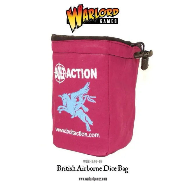 Bolt Action British Airborne Dice Bag sac à dés avec dés d’ordre au choix