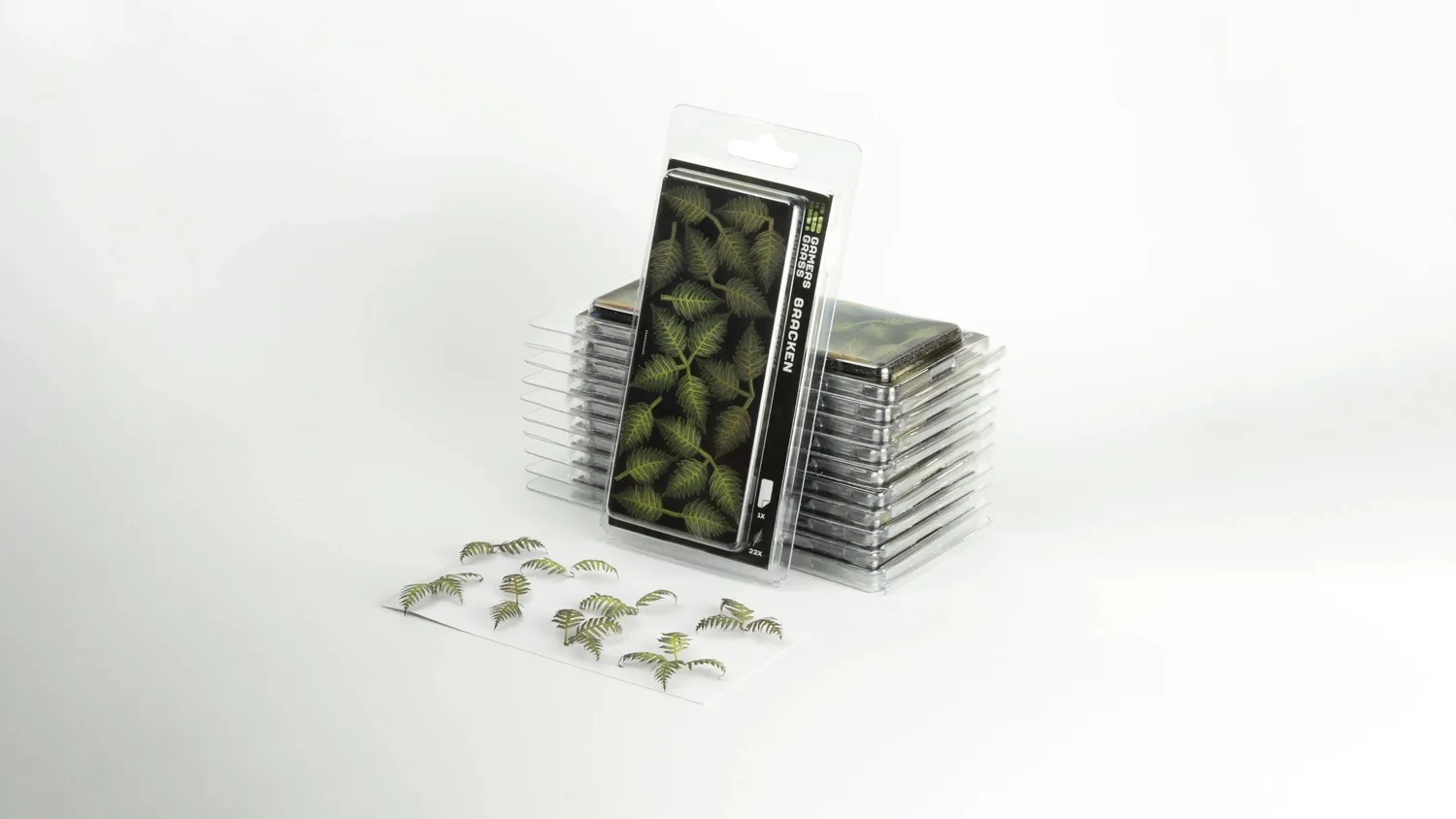 Bolt Action Laser Plants - Bracken feuillage fougère prépeint 22 feuilles