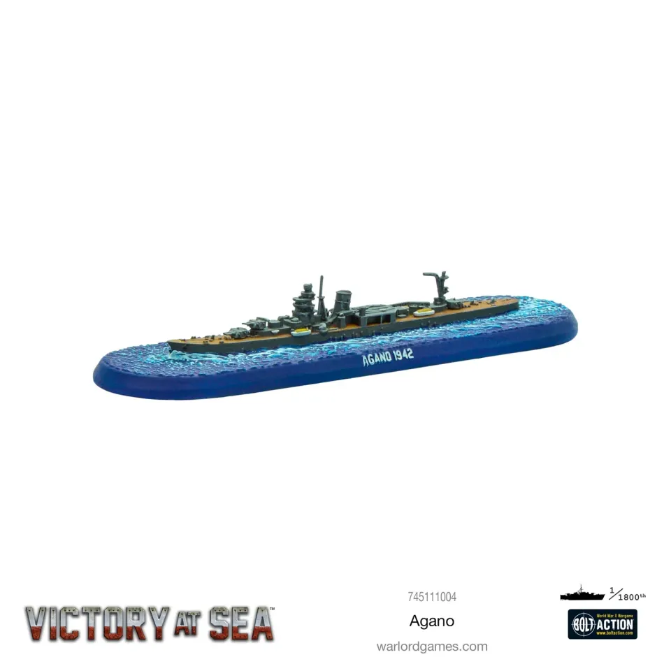 Bolt Action Victory at Sea Agano navire résine japonais