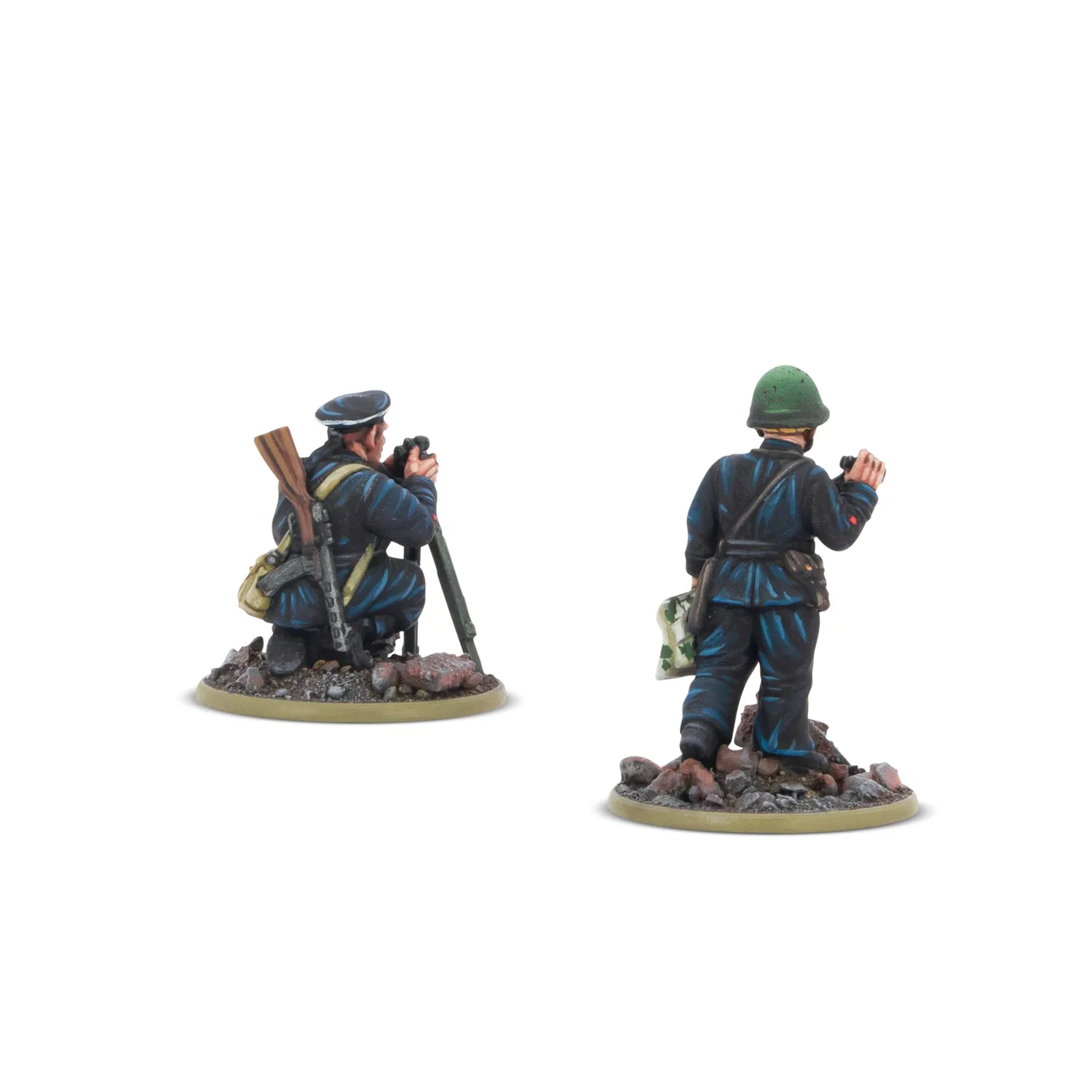 Bolt Action Soviet Naval Brigade Forward Observer Team figurines résine