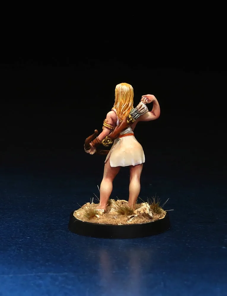 Brother Vinni Female Greek Archer figurine résine 28mm arc
