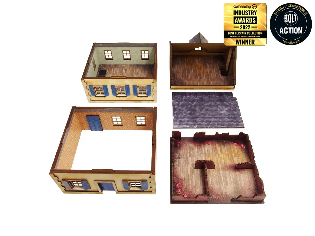 Micro Art Studio Maison de ville coquette décor 28mm