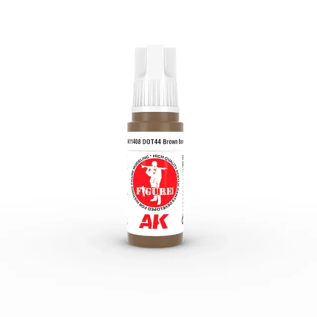 AK Interactive 3Gen Dot44 Brown Base peinture 17ml marron