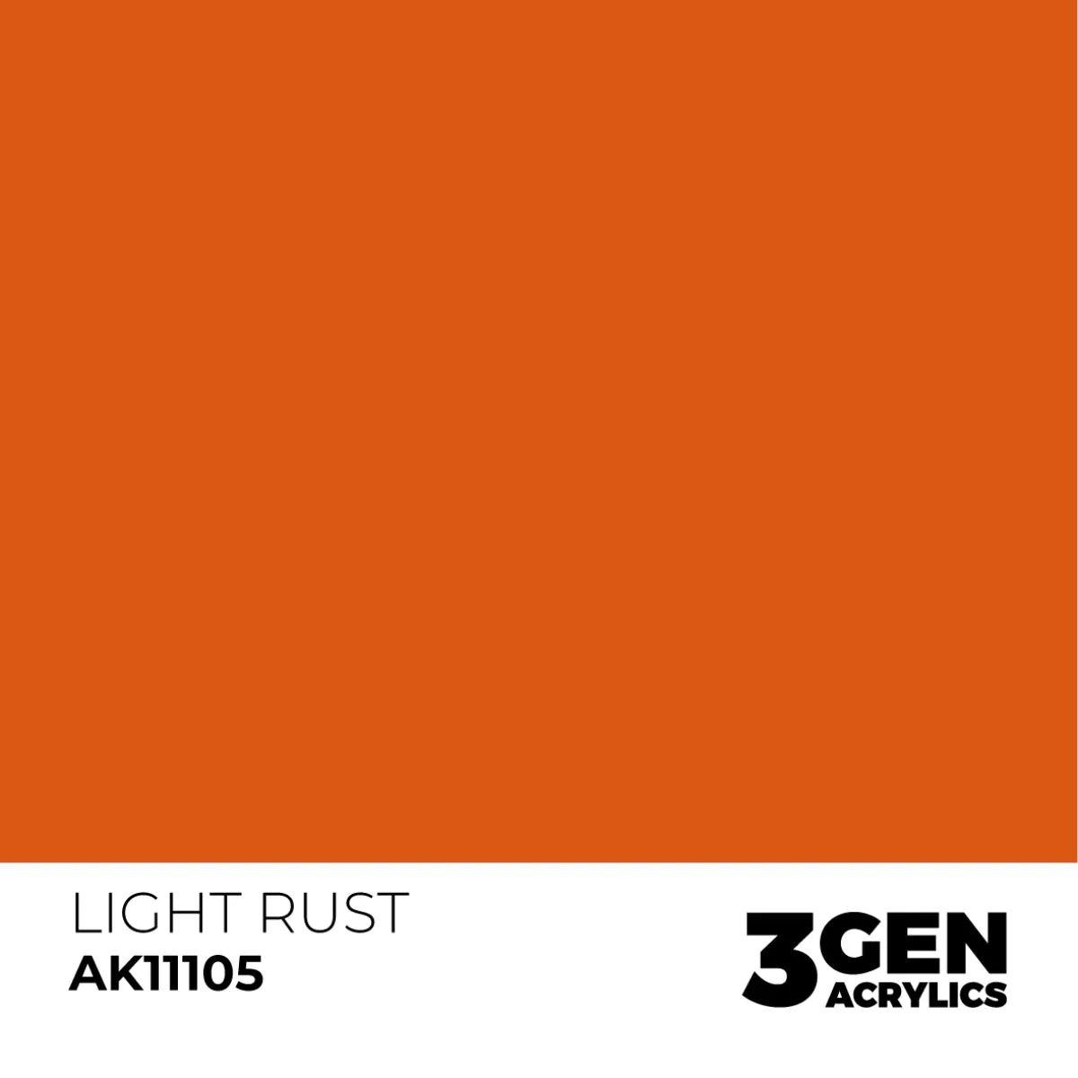 AK Interactive 3Gen Light Rust peinture acrylique 17ml rouille
