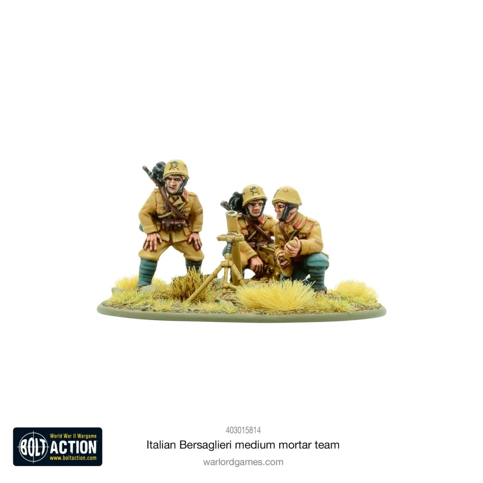 Warlord Games Bolt Action Bersaglieri mortier moyen figurines métal