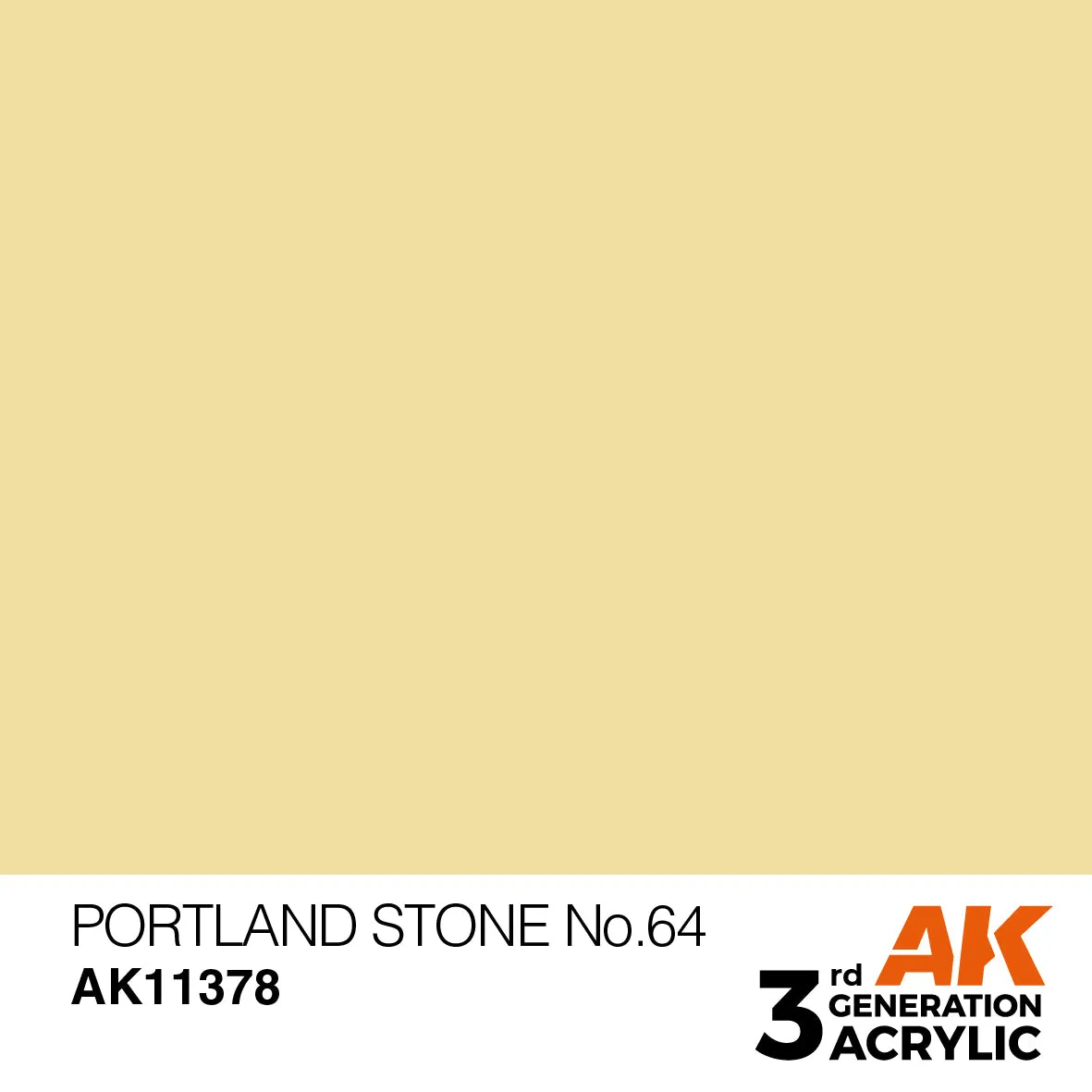 AK Interactive 3Gen Acrylic Portland Stone No.64 peinture jaune