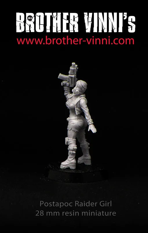 BROTHER VINNI Raider Girl Post Apocalypse figurine 28 mm résine