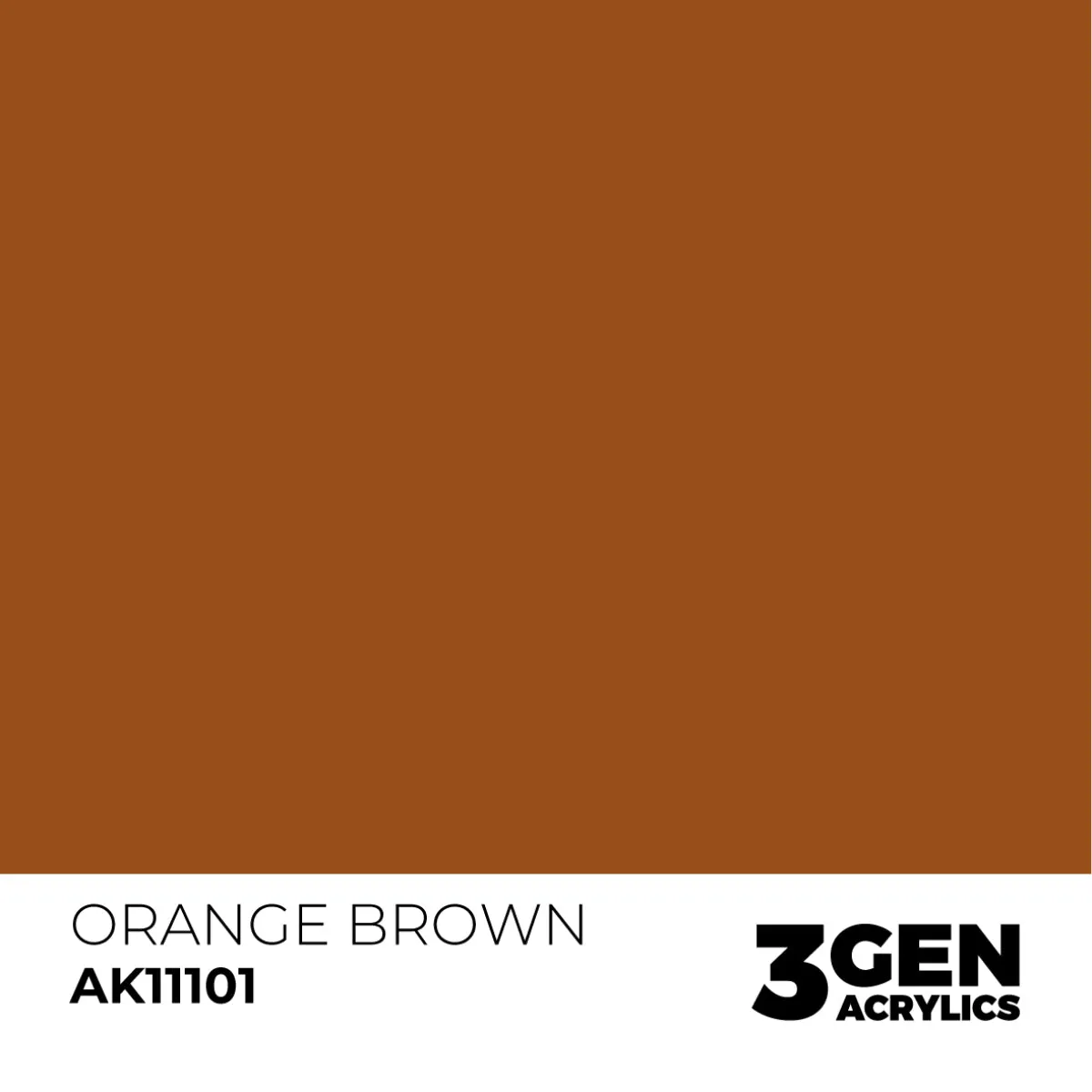 AK Interactive AK 3Gen Orange Brown peinture acrylique 17ml