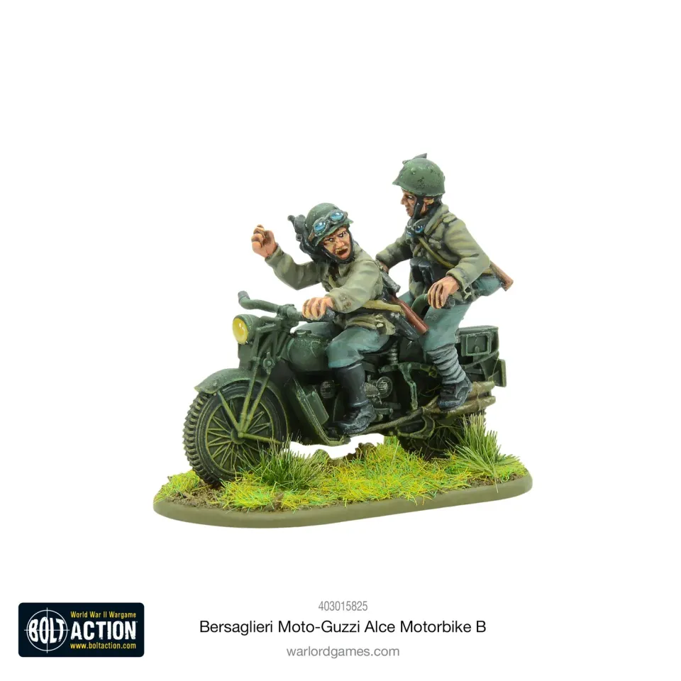 Bolt Action Bersaglieri Moto-Guzzi Alce Motorbike B moto métal