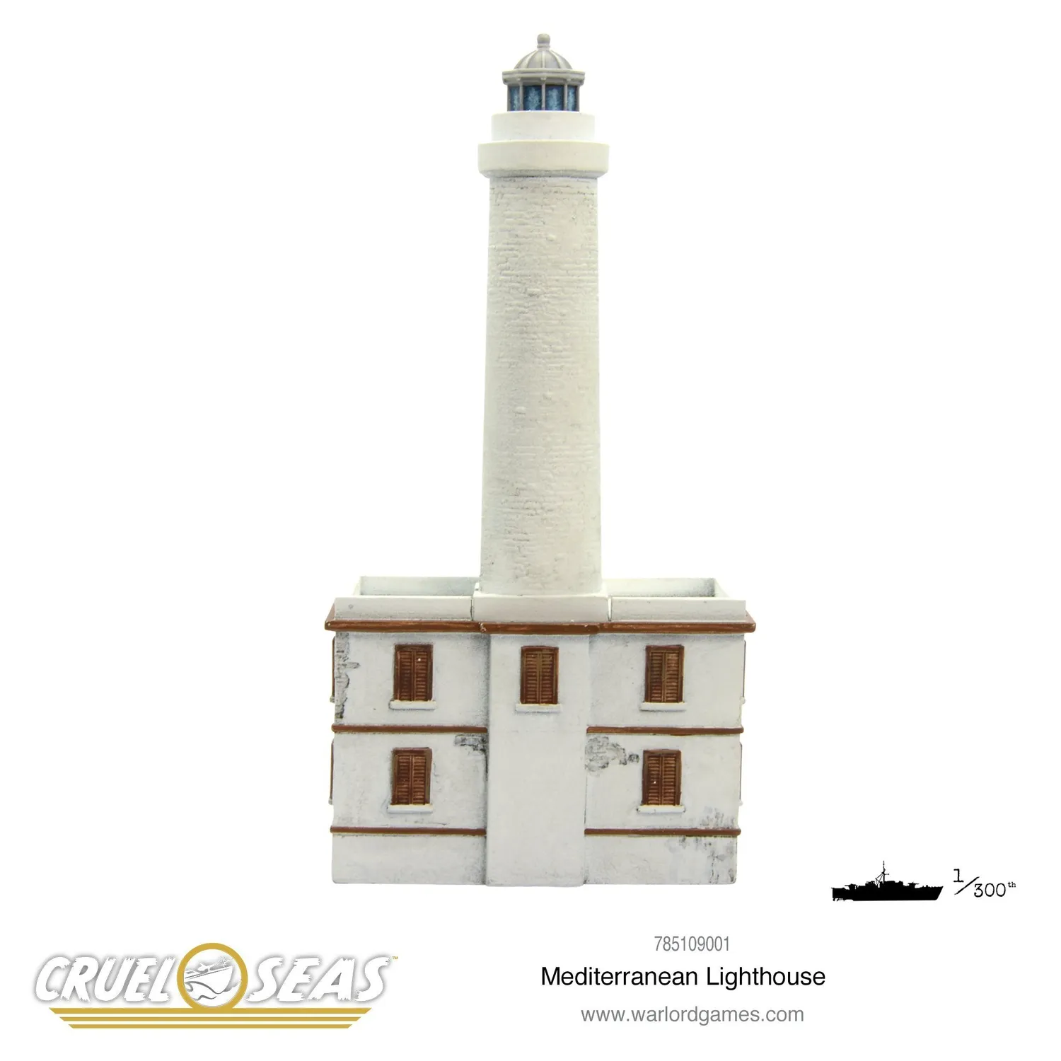 Bolt Action Mediterranean Lighthouse décor phare en résine pour jeu naval