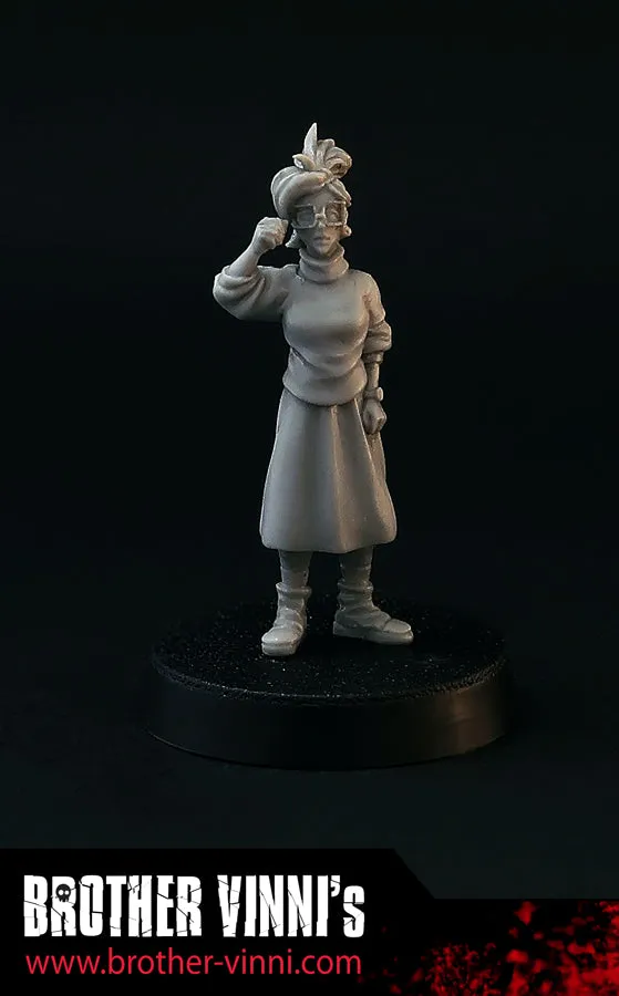 BROTHER VINNI Nerdy Girl figurine résine 28 mm non peinte
