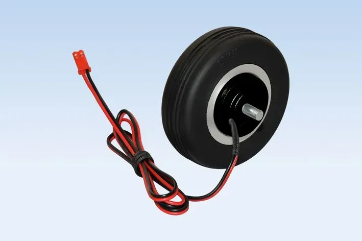 Black Horse roue frein 65mm avion RC caoutchouc