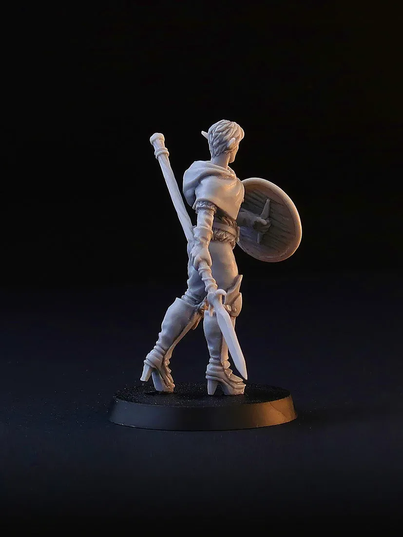 Brother Vinni Wood Elf figurine résine 28mm elfe forêt