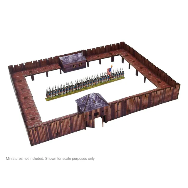 Black Powder Epic Battles American Fort décor pré-peint