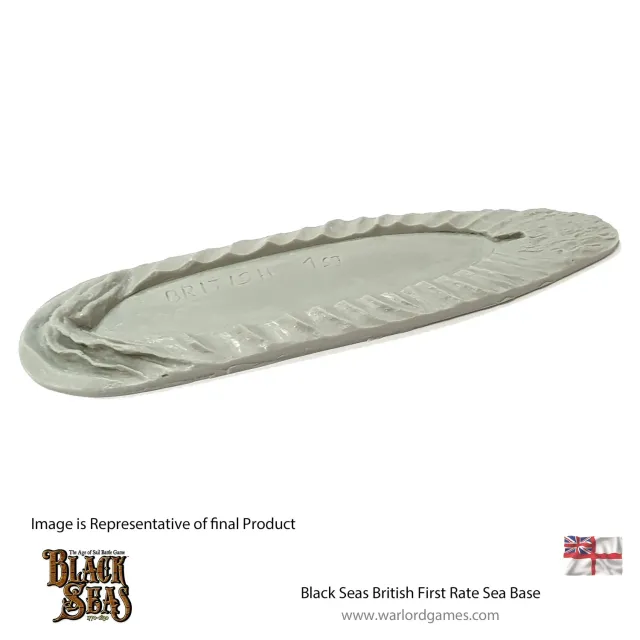 Black Seas British First Rate socle mer résine 1 pièce