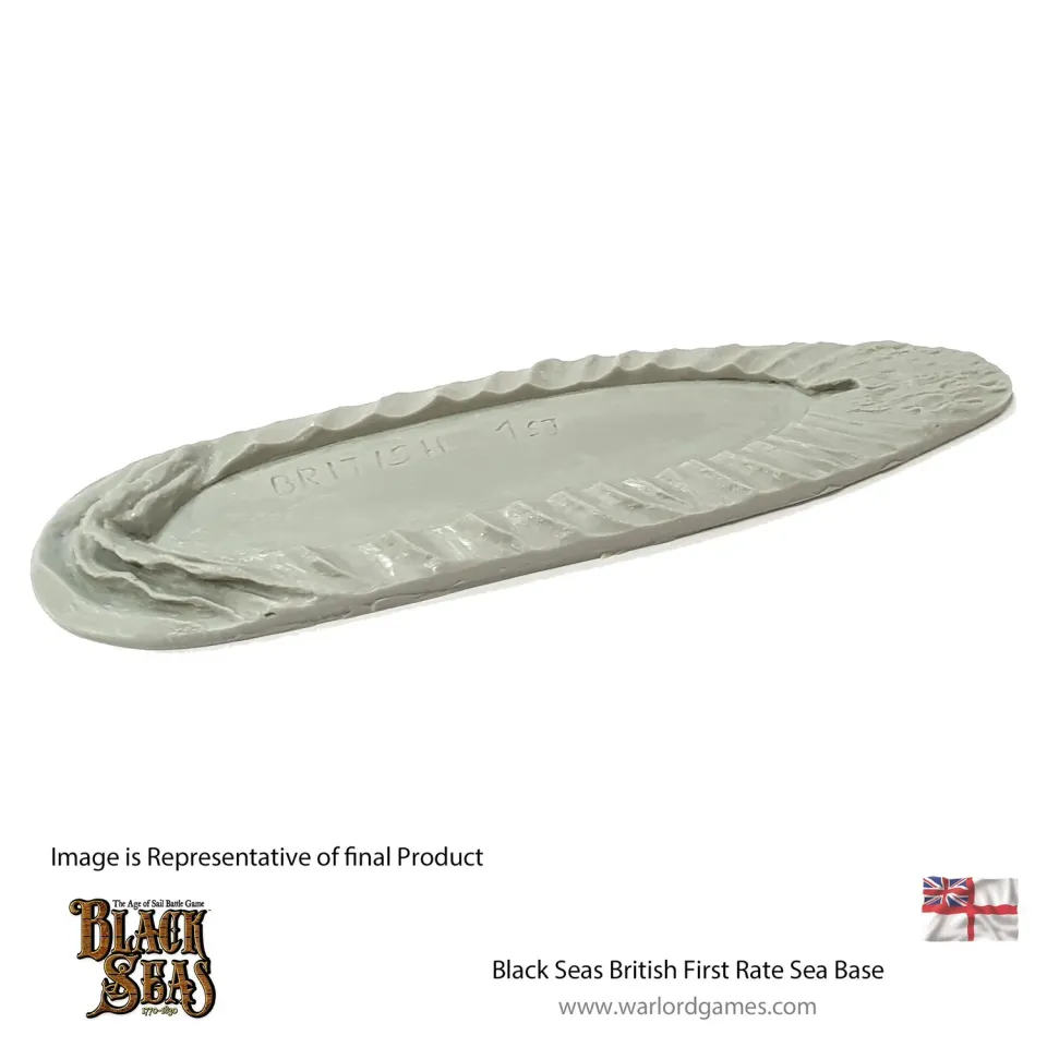 Black Seas British First Rate socle mer résine 1 pièce