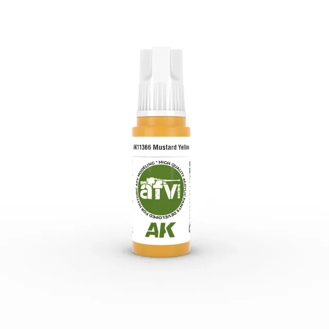AK Interactive 3Gen Mustard Yellow peinture 17 ml ocre