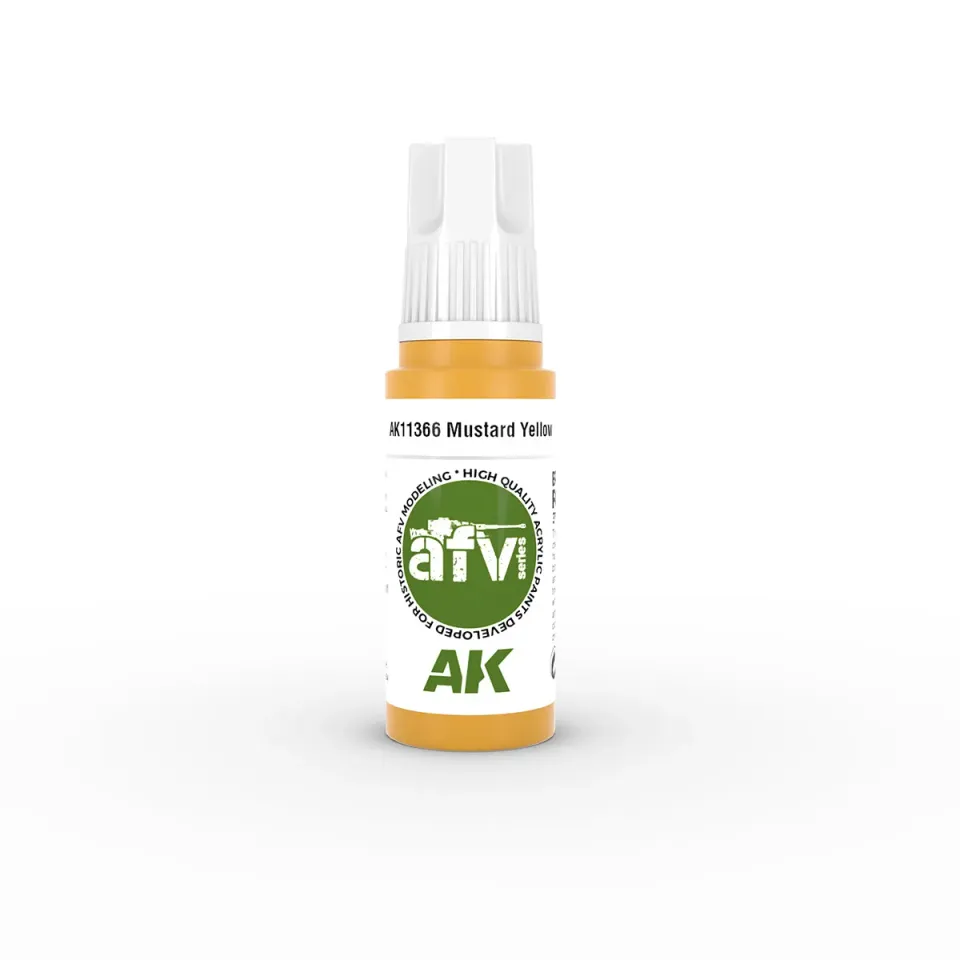 AK Interactive 3Gen Mustard Yellow peinture 17 ml ocre
