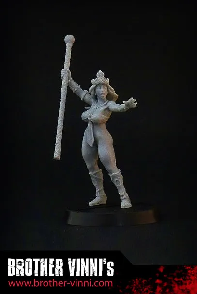 Brother Vinni Sorceress figurine résine 28 mm magicienne