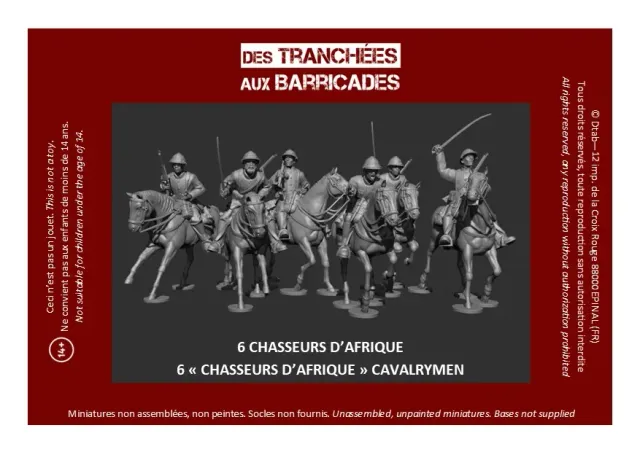 Des Tranchées aux Barricades Chasseurs d’Afrique cavalerie 28mm résine