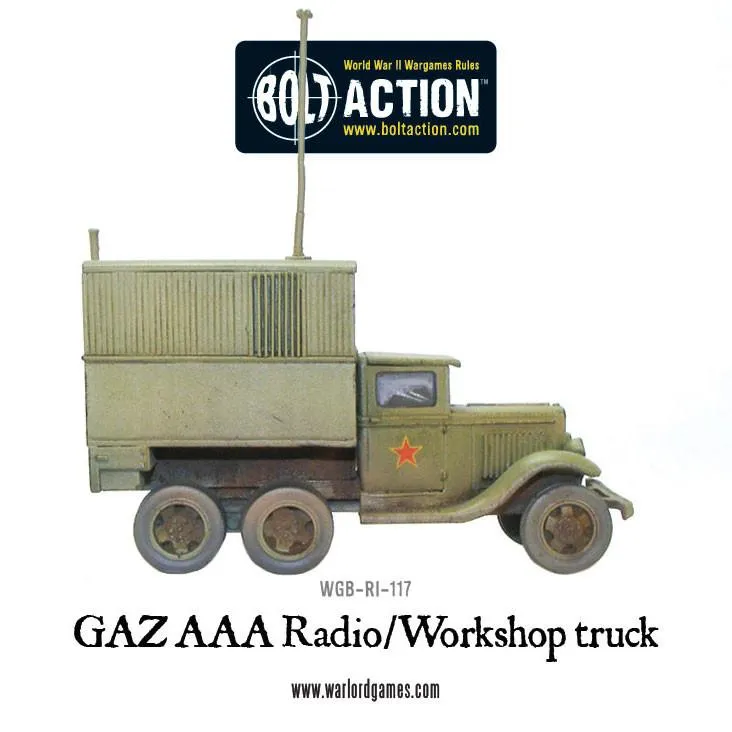 Bolt Action GAZ AAA Radio véhicule atelier résine soviétique