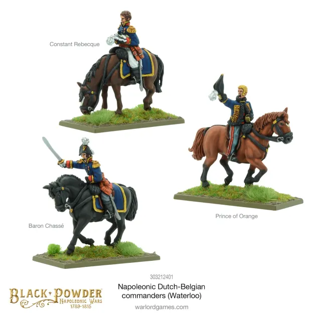 Bolt Action Black Powder Commandants Hollandais-Belges figurine
