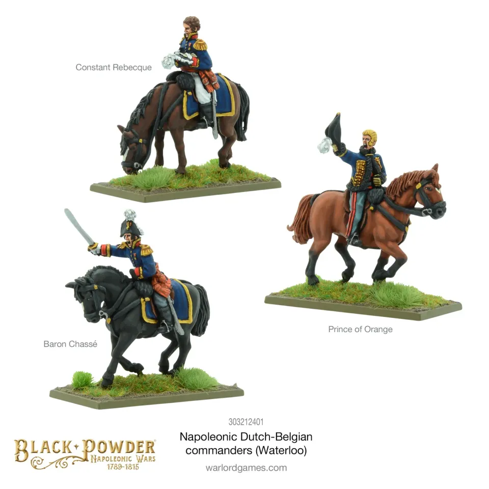 Bolt Action Black Powder Commandants Hollandais-Belges figurine