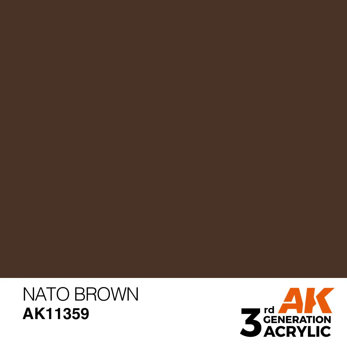 AK Interactive NATO Brown peinture acrylique 17ml mat