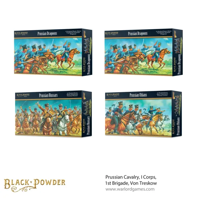 Bolt Action Black Powder Prussian Cavalry I Corps 1st Brigade Von Treskow figurines