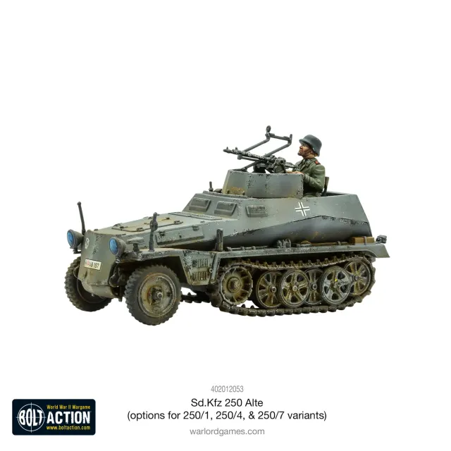 Bolt Action Sd.Kfz 250 Alte maquette blindé 250/1 250/4 250/7