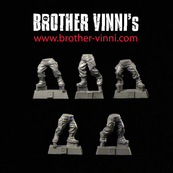 Brother Vinni jambes soldat bits 28mm 5 paires résine