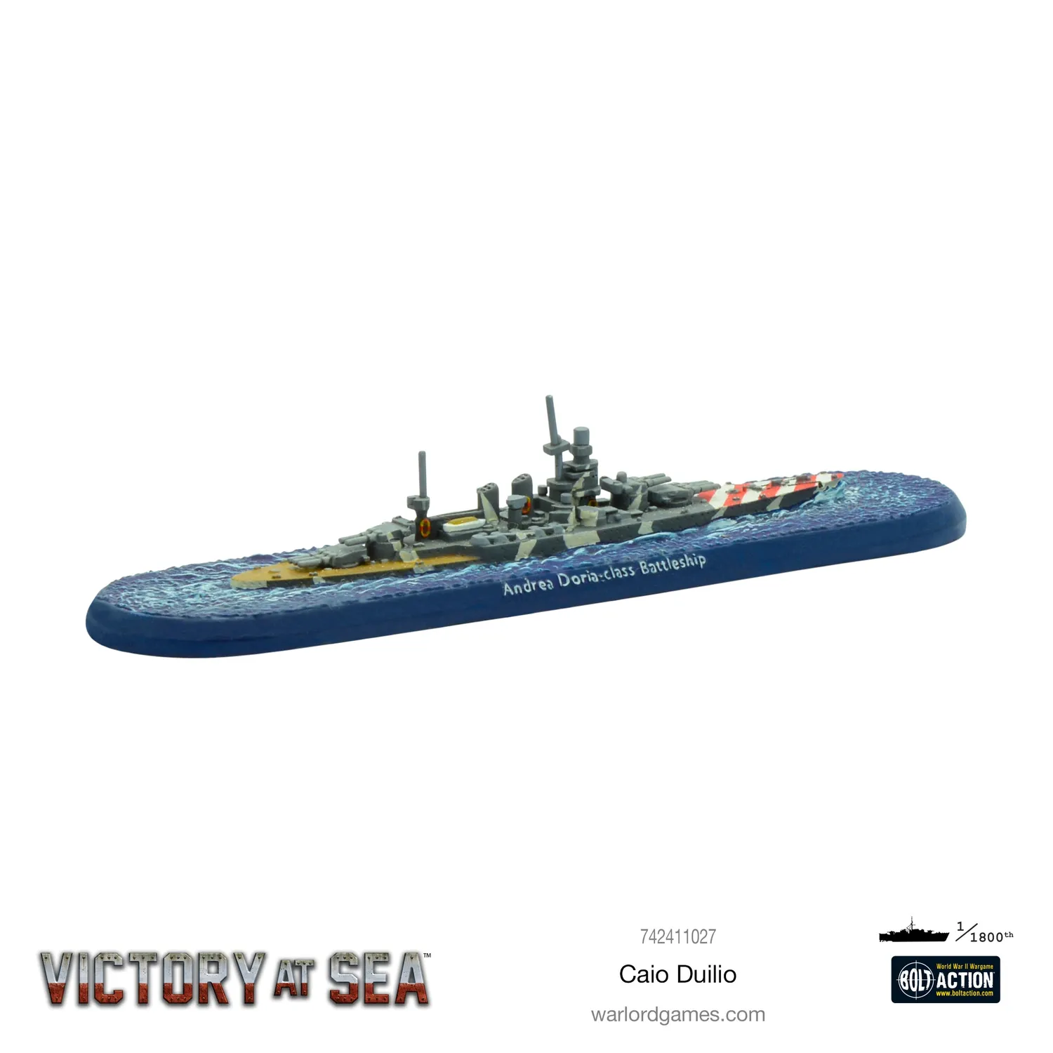 Victory at Sea Caio Duilio navire de guerre jeu de figurines