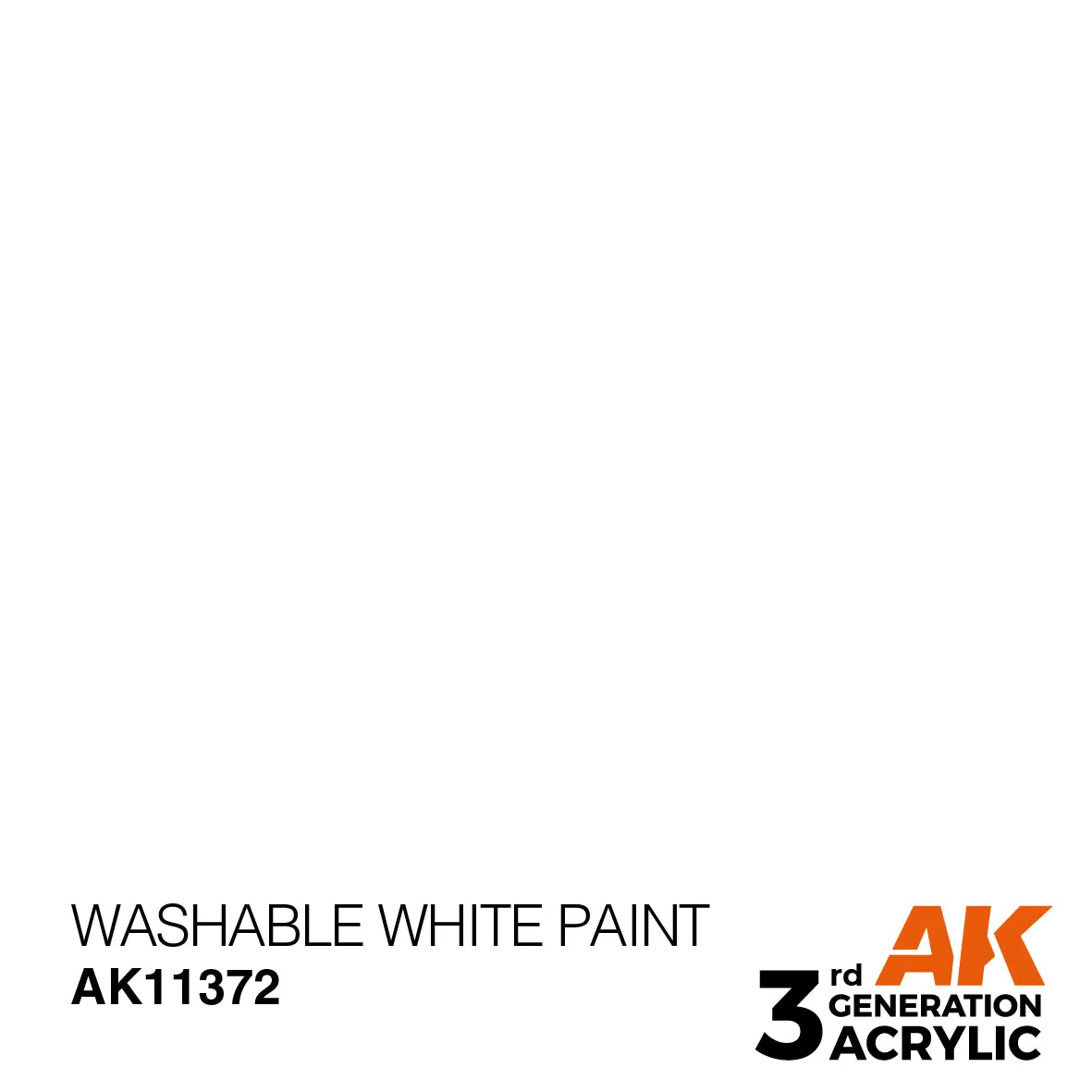 AK Interactive 3Gen Washable White peinture acrylique 17 ml couvrante