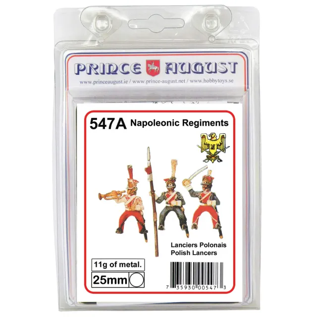 Prince August Lanciers Polonais (Cavaliers) 25MM 547 A moule figurines
