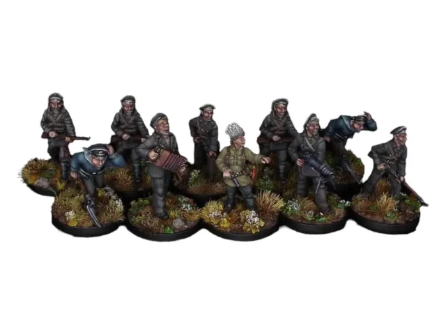 Des Tranchées aux Barricades Marins anarchistes figurines 28mm métal
