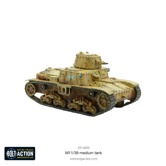 Bolt Action M11/39 char moyen italien véhicule résine métal