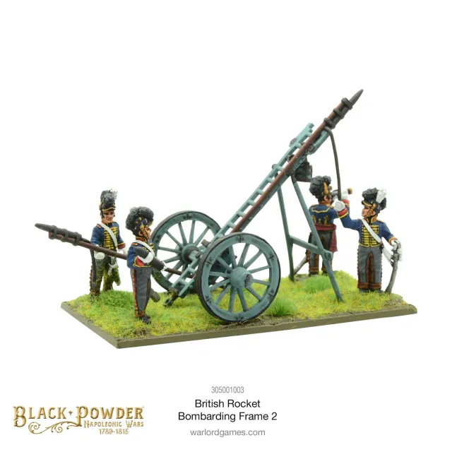 Black Powder Napoleonic British Rocket Bombarding Frame 2 artillerie métal