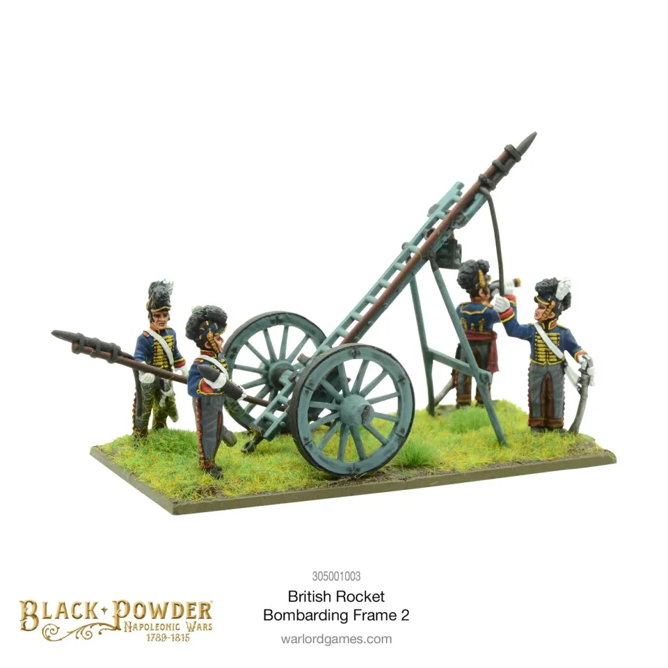 Black Powder Napoleonic British Rocket Bombarding Frame 2 artillerie métal